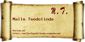 Malle Teodolinda névjegykártya